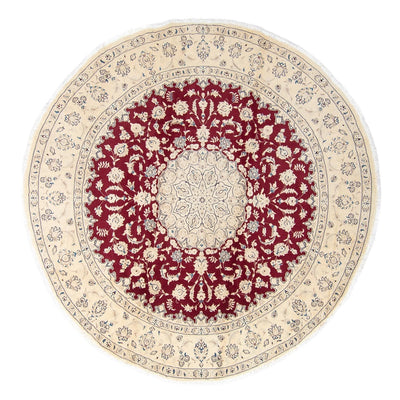 Nain Teppich 280x280cm - Perserteppich - dunkelrot