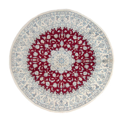 Nain Teppich 290x290cm - Perserteppich - dunkelrot