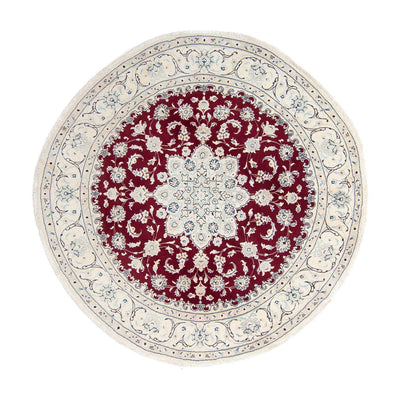 Nain Teppich 250x250cm - Perserteppich - dunkelrot