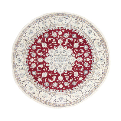 Nain Teppich 245x245cm - Perserteppich - dunkelrot