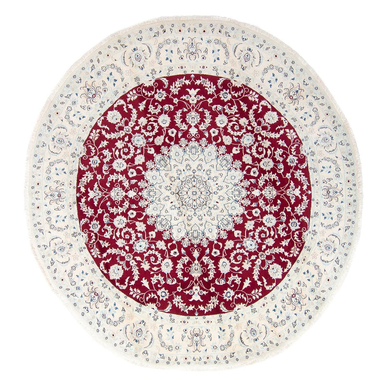 Nain Teppich 295x295cm - Perserteppich - dunkelrot
