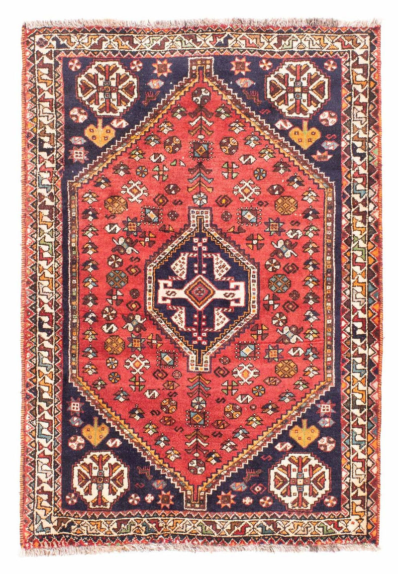 Shiraz Teppich 112x162cm - Perserteppich - dunkelrot