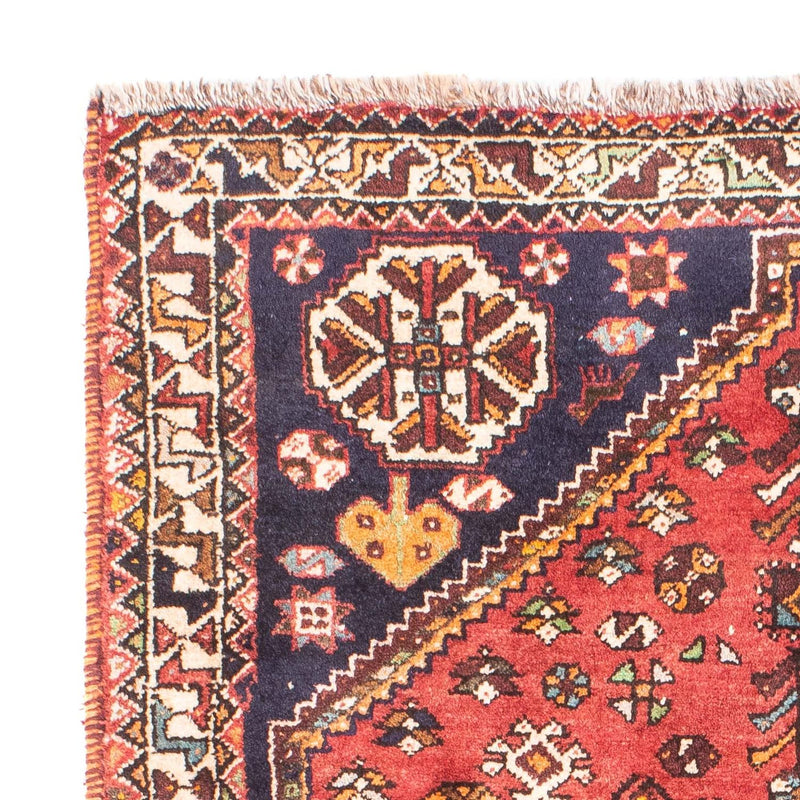 Shiraz Teppich 112x162cm - Perserteppich - dunkelrot