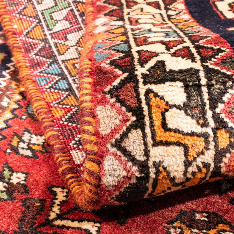 Shiraz Teppich 112x162cm - Perserteppich - dunkelrot
