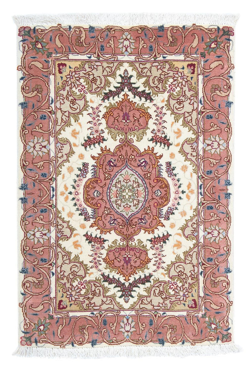 Täbriz - 50 Raj Teppich 58x89cm - Perserteppich - beige