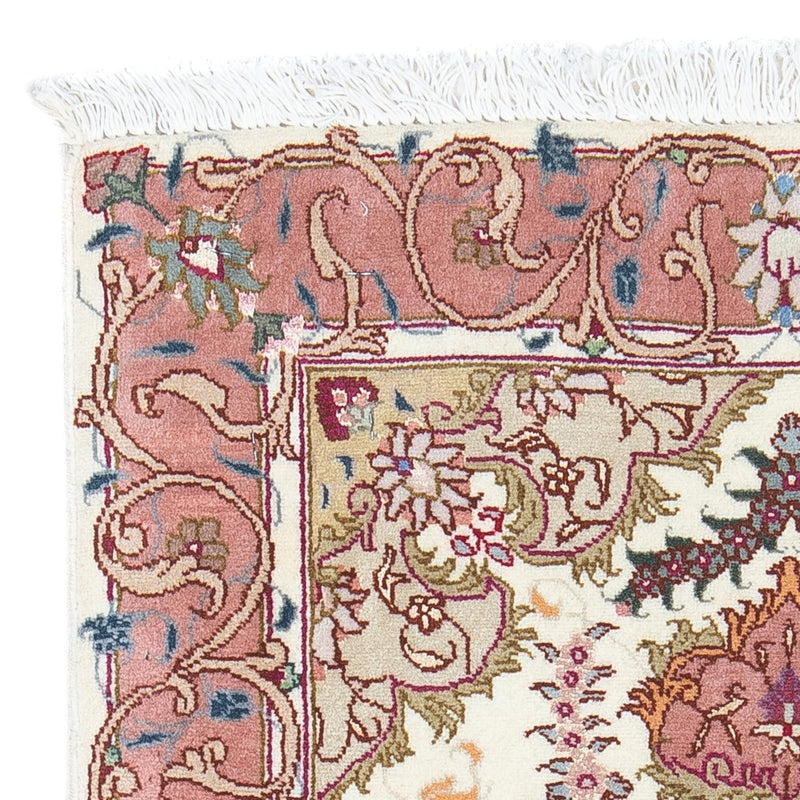 Täbriz - 50 Raj Teppich 58x89cm - Perserteppich - beige