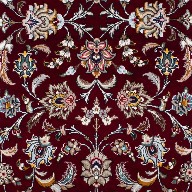 Täbriz - 50 Raj Teppich 88x205cm - Perserteppich - dunkelrot