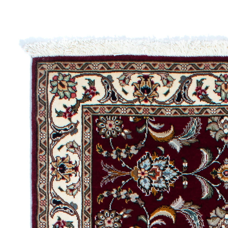 Täbriz - 50 Raj Teppich 88x205cm - Perserteppich - dunkelrot