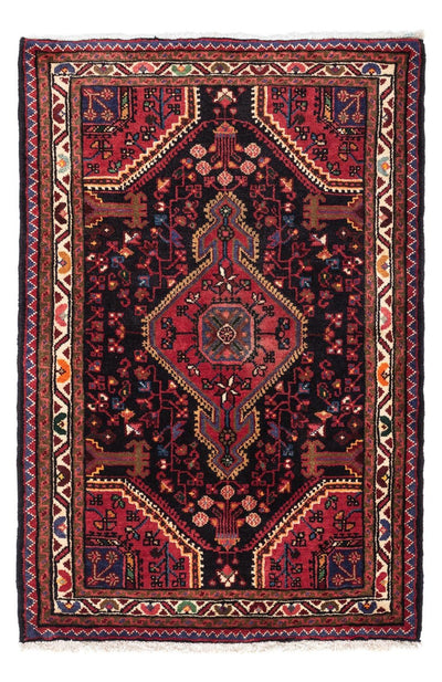 Hosseinabad Teppich 80x125cm - Perserteppich - dunkelblau