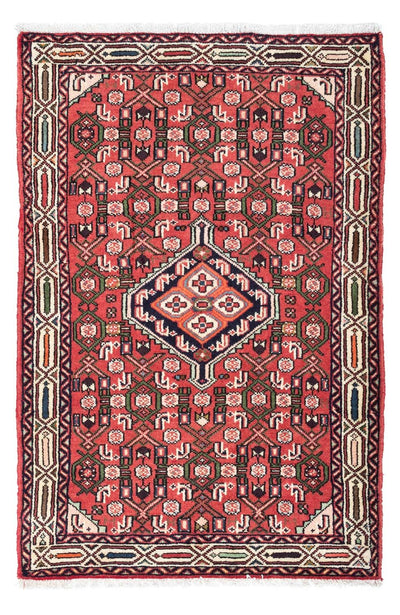 Hosseinabad Teppich 80x125cm - Perserteppich - rot