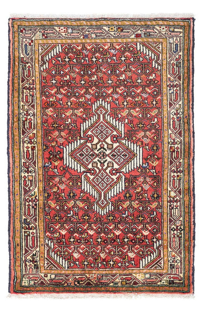 Hosseinabad Teppich 80x125cm - Perserteppich - hellrot