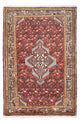 Hosseinabad Teppich 80x125cm - Perserteppich - hellrot