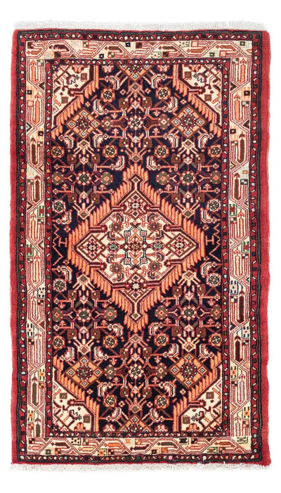 Hosseinabad Teppich 80x125cm - Perserteppich - dunkelblau