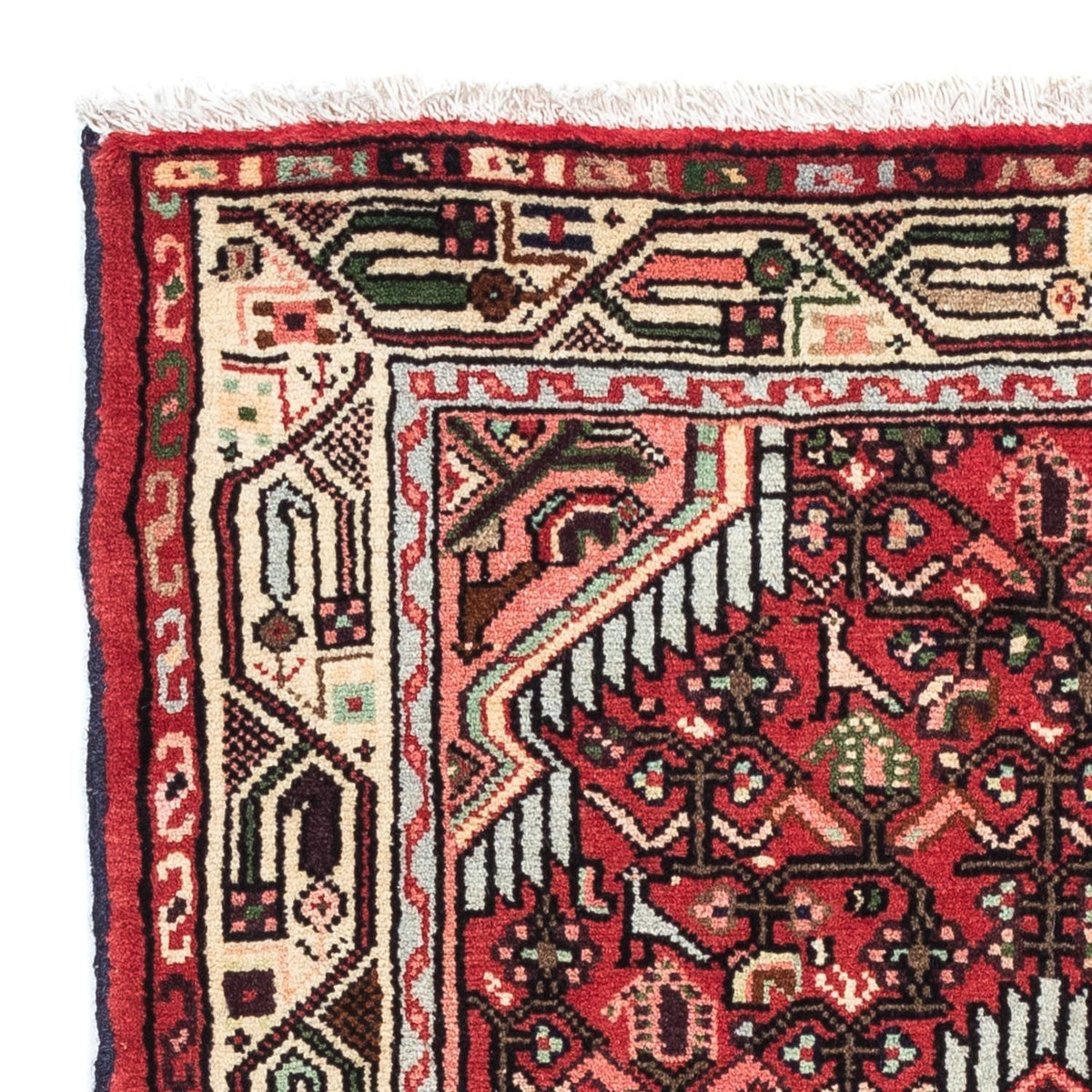 Hosseinabad Teppich 80x125cm - Perserteppich - rot