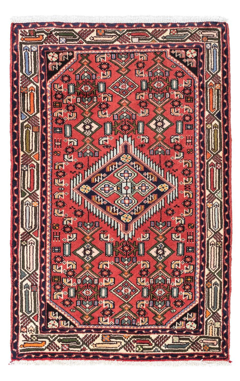 Hosseinabad Teppich 80x125cm - Perserteppich - rot