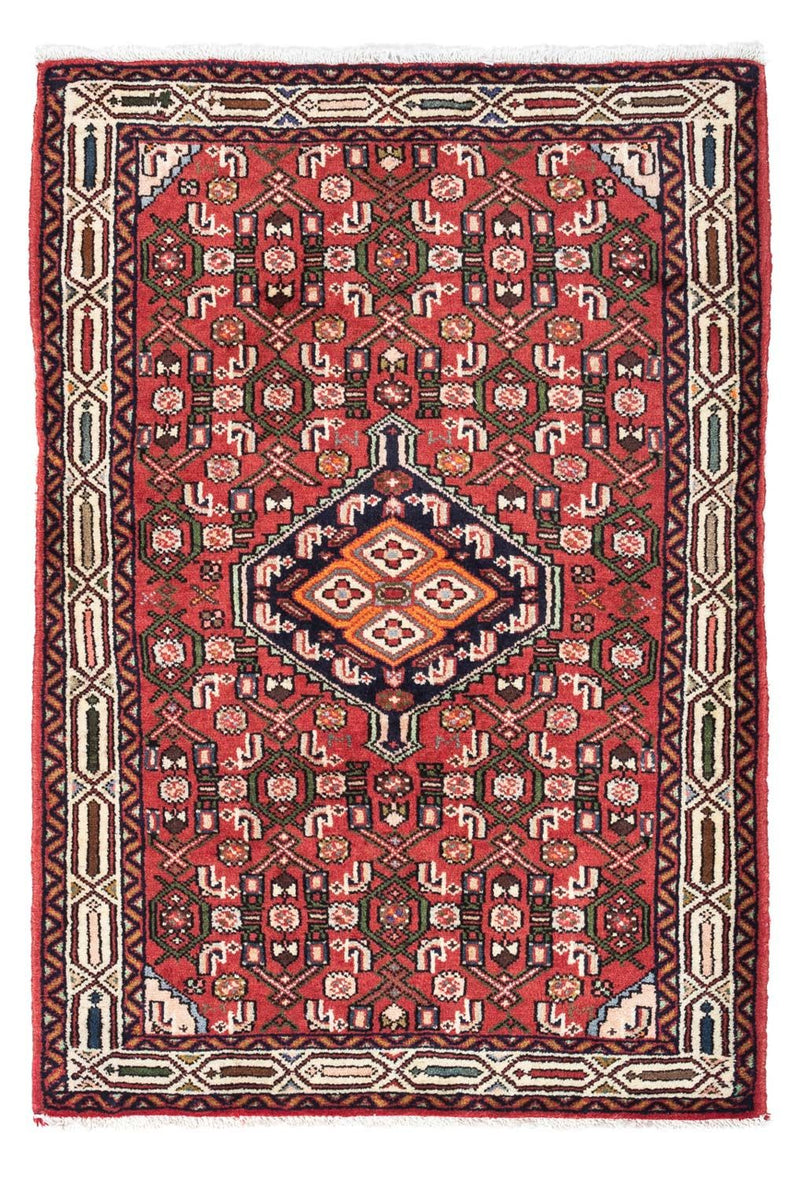 Hosseinabad Teppich 80x125cm - Perserteppich - hellrot