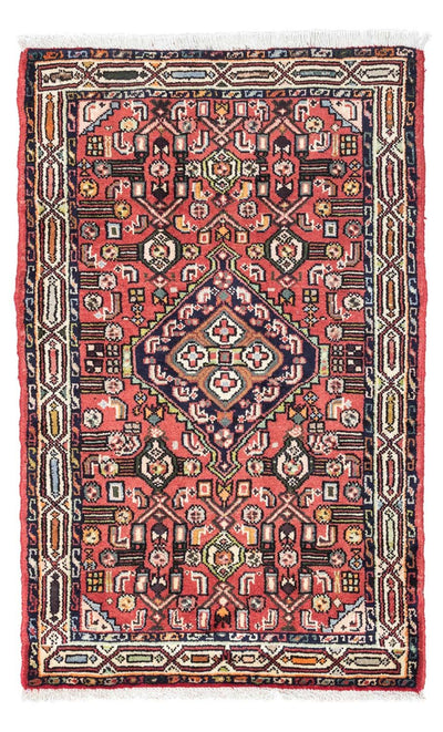 Hosseinabad Teppich 80x125cm - Perserteppich - hellrot