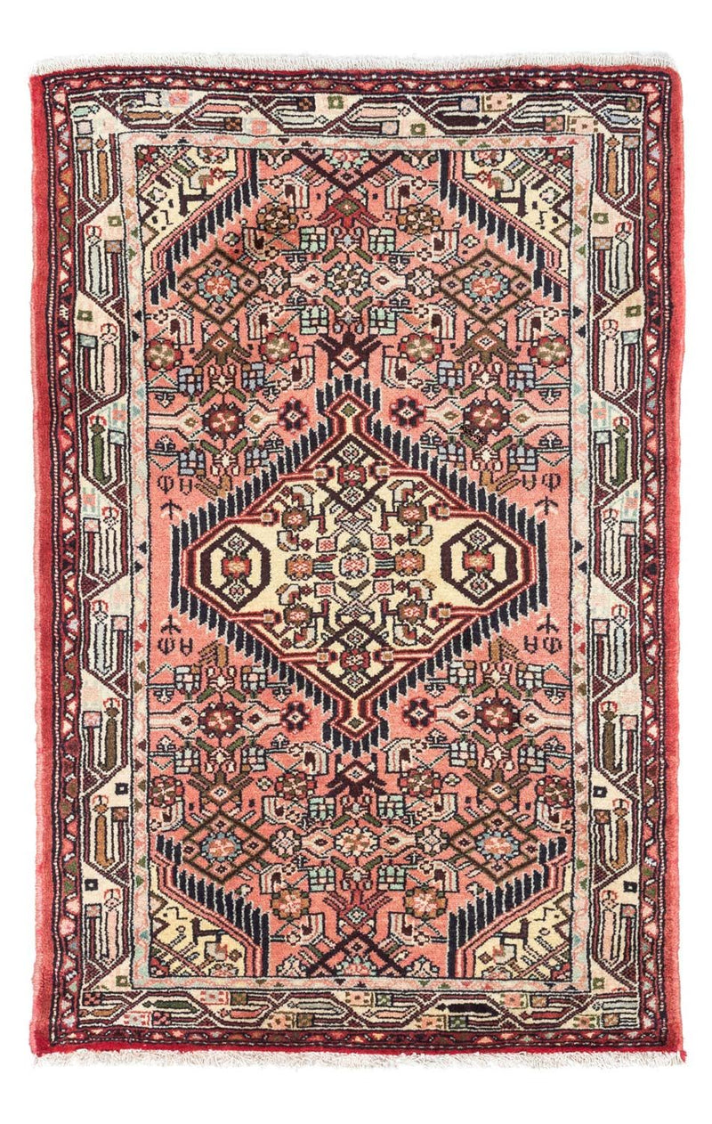 Hosseinabad Teppich 80x125cm - Perserteppich - hellrot