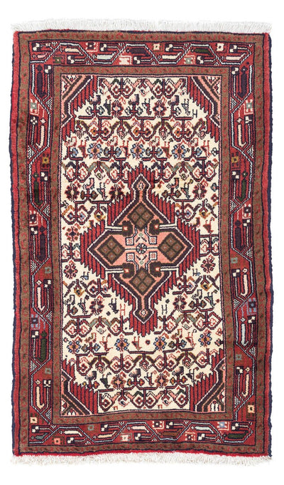 Hosseinabad Teppich 80x125cm - Perserteppich - beige