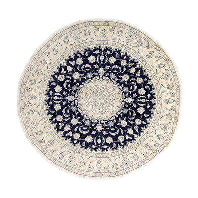 Nain Teppich 295x295cm - Perserteppich - dunkelblau