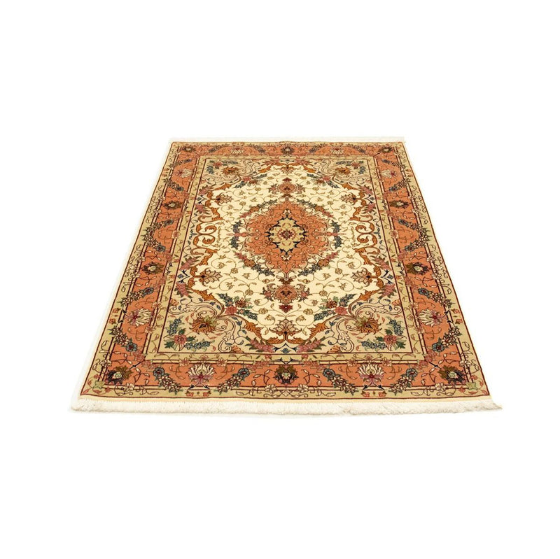 Täbriz - 50 Raj Teppich 100x152cm - Perserteppich - beige
