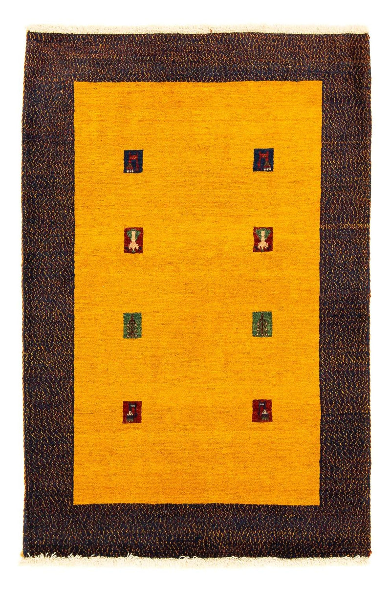Loribaft Teppich Perser 107x150cm - Orientteppich - gold