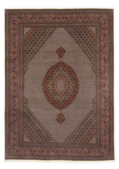 Täbriz Teppich 250x350cm - Perserteppich - dunkelbraun