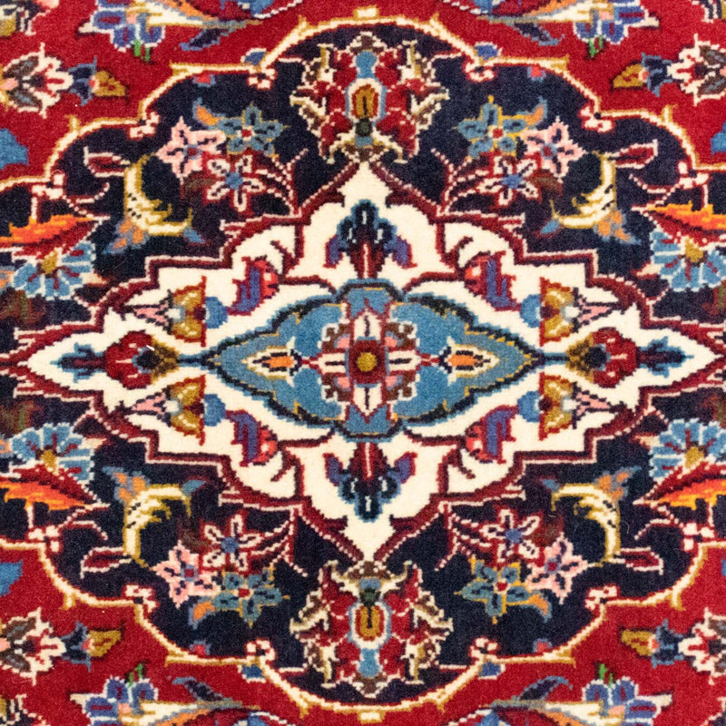 Keshan Teppich 141x223cm - Perserteppich - rot