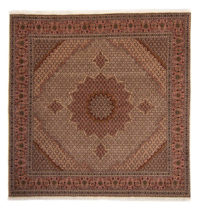 Täbriz - 40 Raj Teppich 248x260cm - Perserteppich - braun
