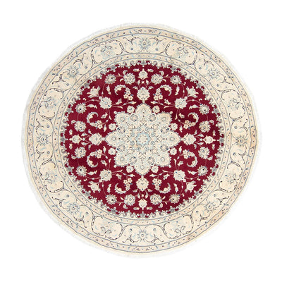 Nain Teppich 246x246cm - Perserteppich - dunkelrot
