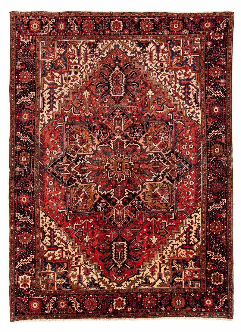 Heriz Teppich 286x368cm - Perserteppich - dunkelrot