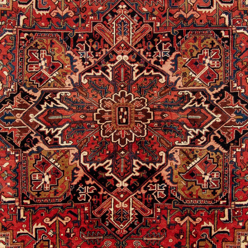 Heriz Teppich 286x368cm - Perserteppich - dunkelrot