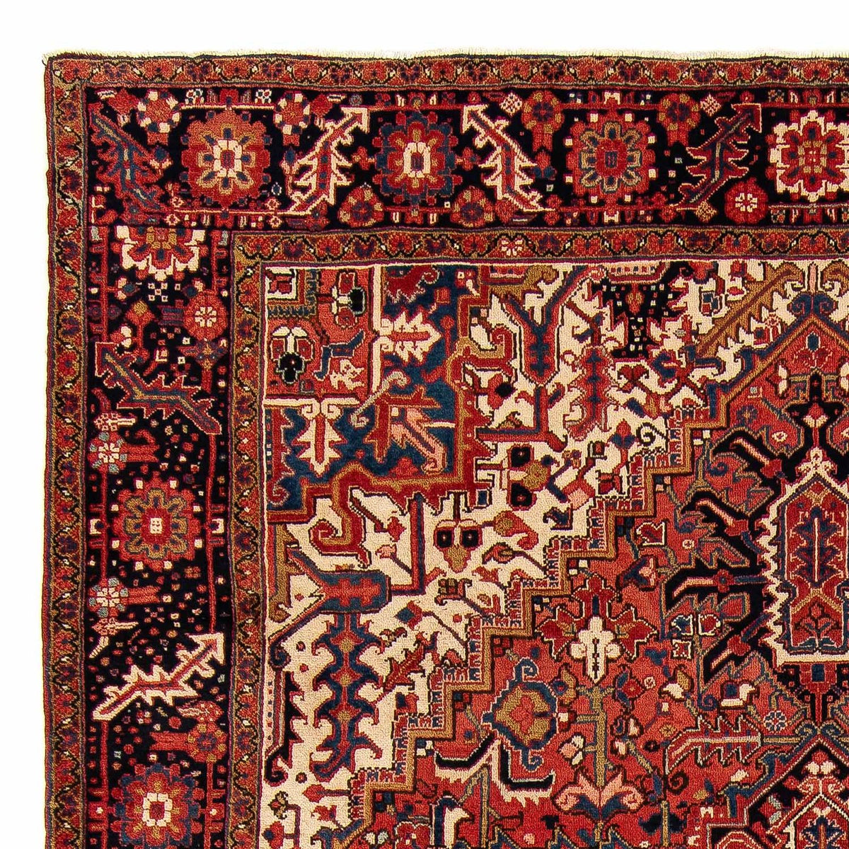 Heriz Teppich 286x368cm - Perserteppich - dunkelrot