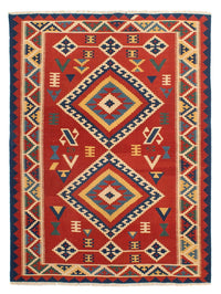Kelim Teppich - Oriental 160 x 217 cm - dunkelrot – product image