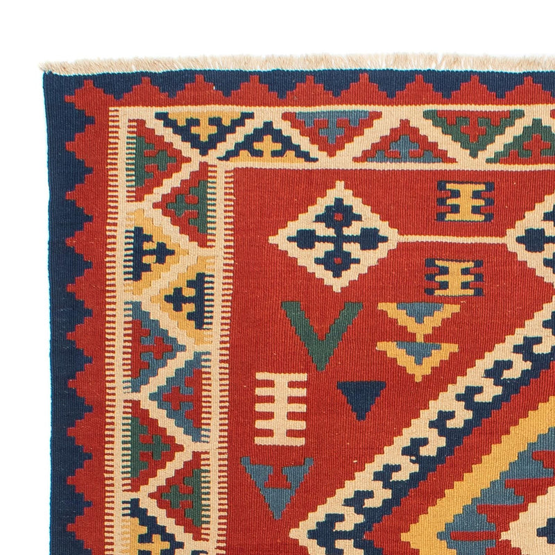 Kelim Teppich - Oriental 160 x 217 cm - dunkelrot