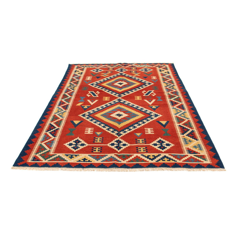 Kelim Teppich - Oriental 160 x 217 cm - dunkelrot