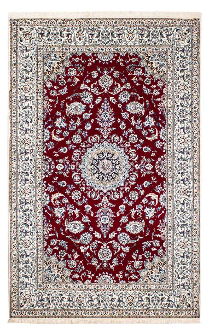 Nain - 6La Teppich 151x238cm - Perserteppich - dunkelrot