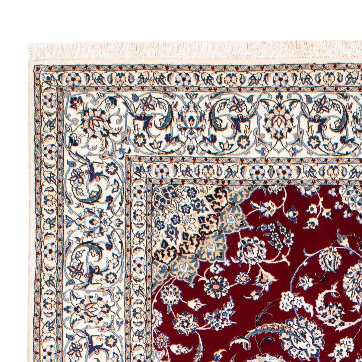 Nain - 6La Teppich 151x238cm - Perserteppich - dunkelrot