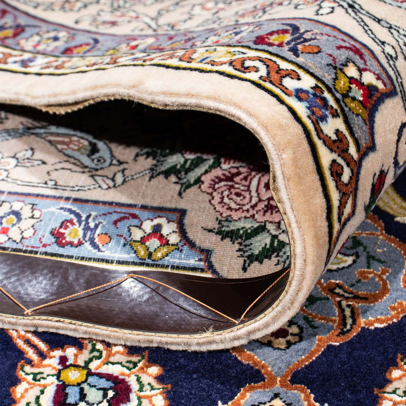 Isfahan Teppich 160x235cm - Perserteppich - dunkelblau