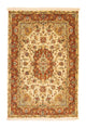 Täbriz - 50 Raj Teppich 100x150cm - Perserteppich - beige