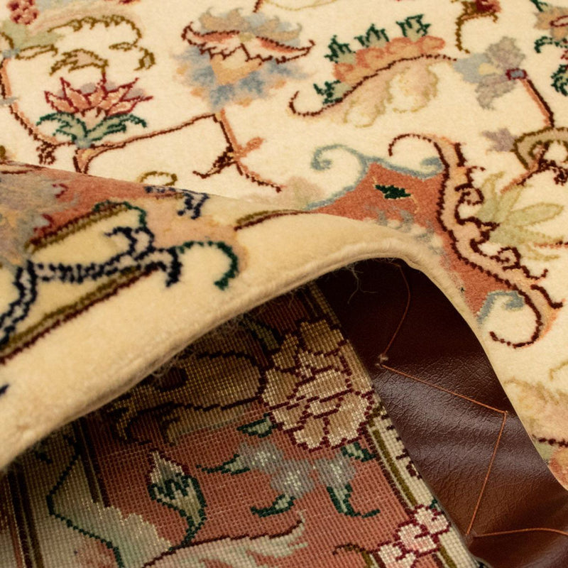 Täbriz - 50 Raj Teppich 100x150cm - Perserteppich - beige