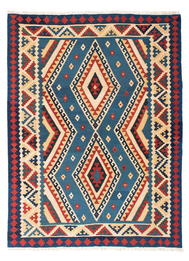 Kelim Teppich - Oriental 152 x 193 cm - blau