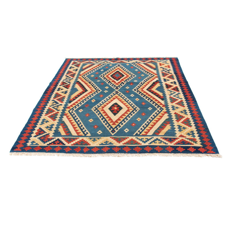 Kelim Teppich - Oriental 152 x 193 cm - blau