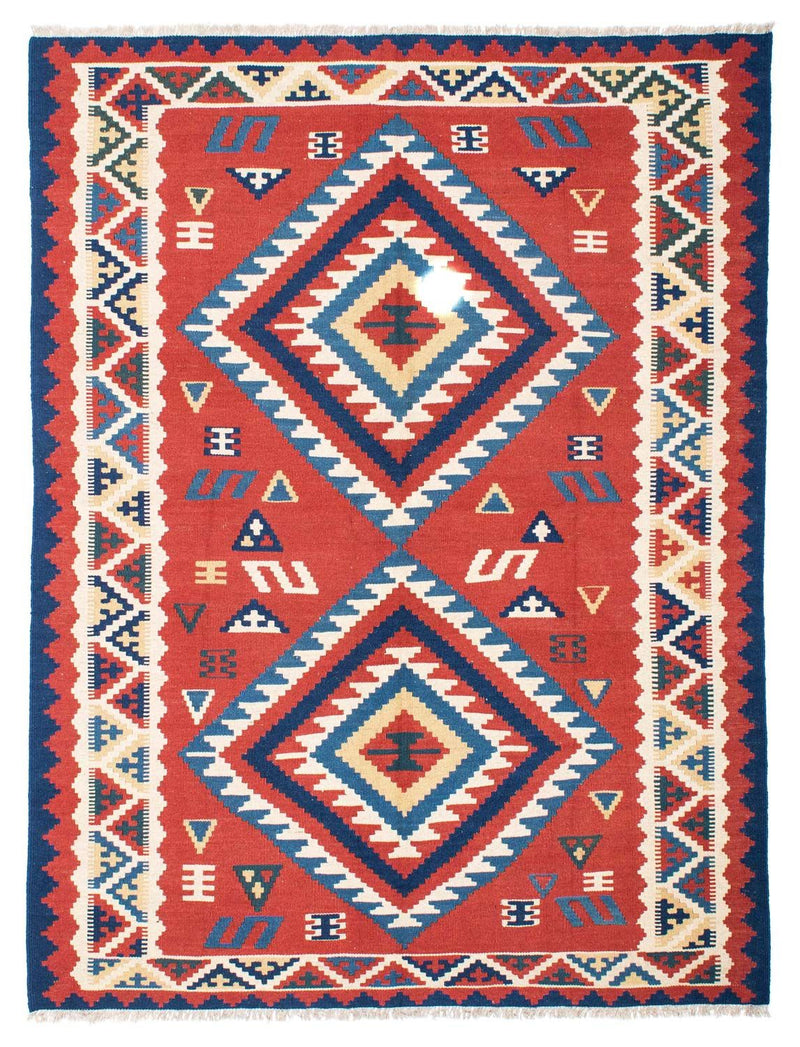 Kelim Teppich - Oriental 160 x 213 cm - rot