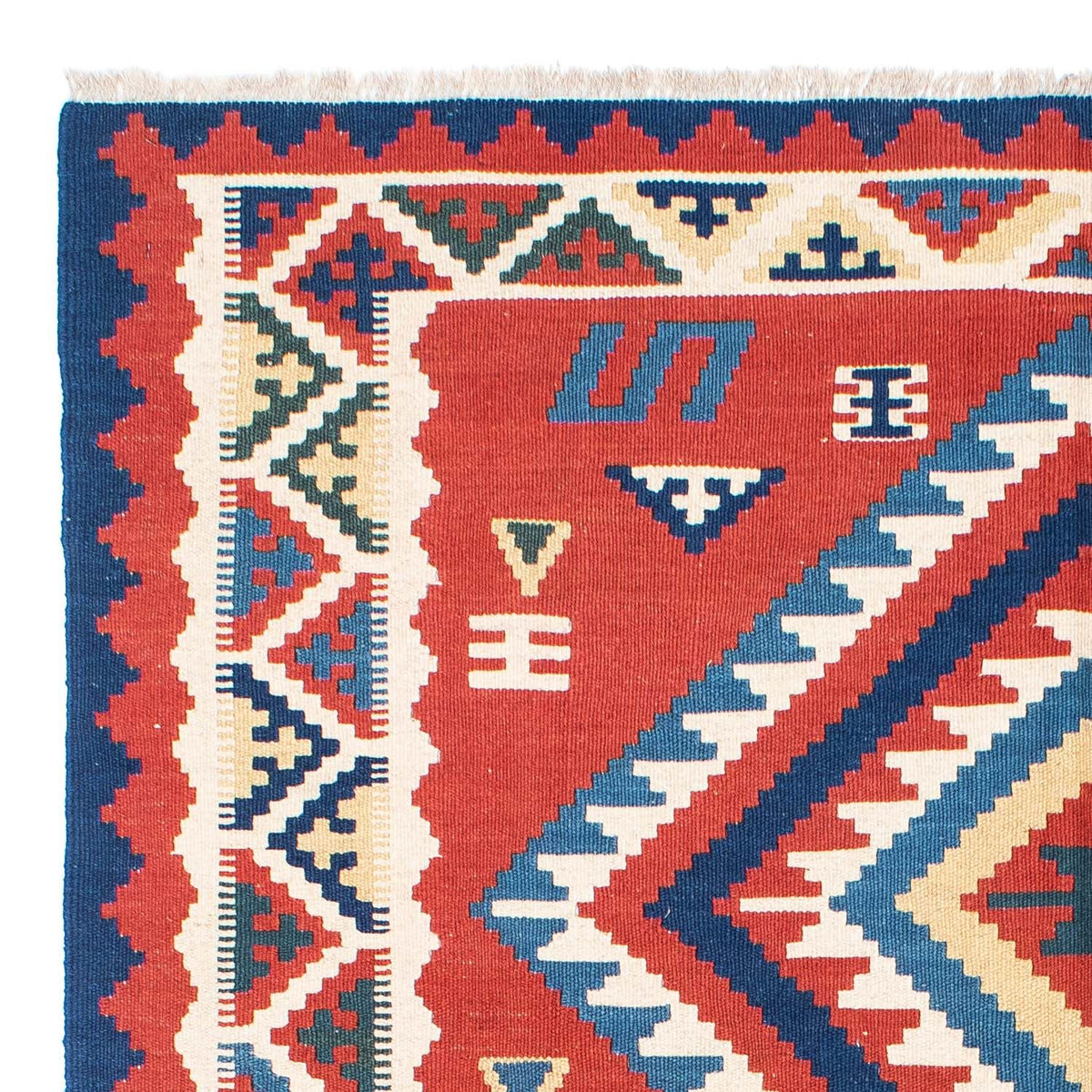 Kelim Teppich - Oriental 160 x 213 cm - rot