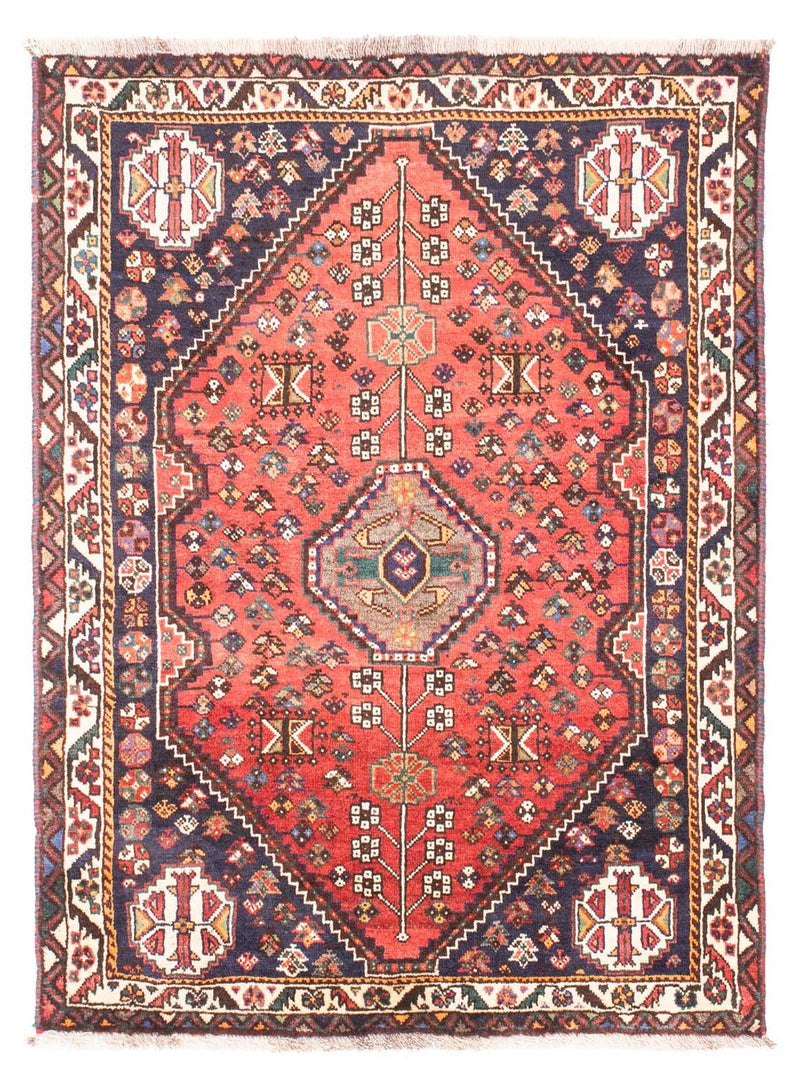 Ghashghai Teppich 106x151cm - Perserteppich - hellrot