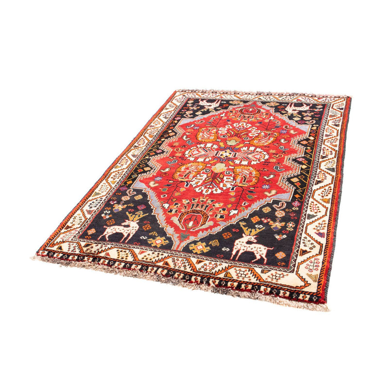 Ghashghai Teppich 114x166cm - Perserteppich - dunkelrot