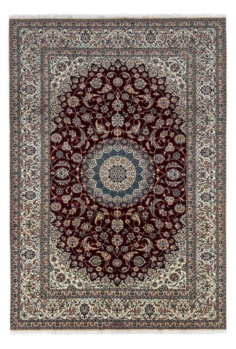 Nain - 9La Teppich 250x371cm - Perserteppich - dunkelrot