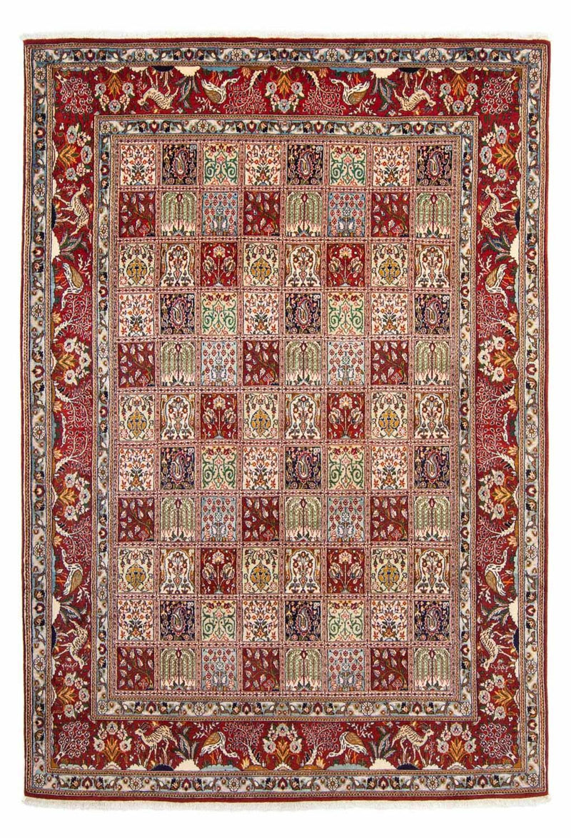 Moud Teppich 200x300cm - Perserteppich - dunkelrot