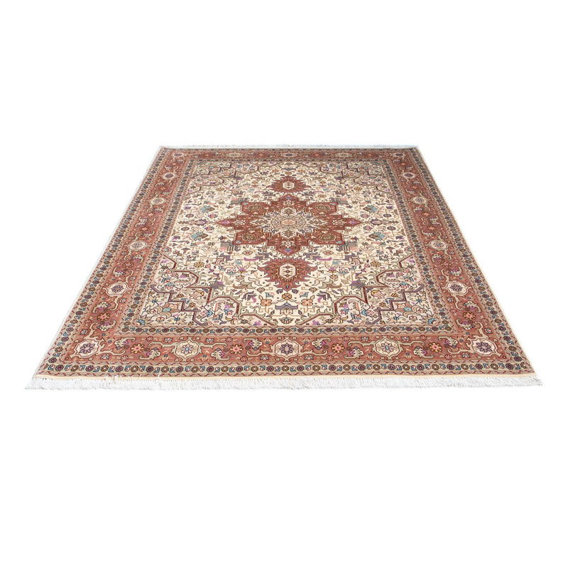 Täbriz - 50 Raj Teppich 150x205cm - Perserteppich - beige
